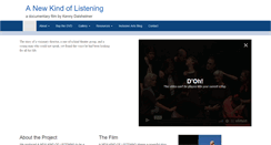 Desktop Screenshot of anewkindoflistening.com