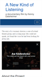 Mobile Screenshot of anewkindoflistening.com